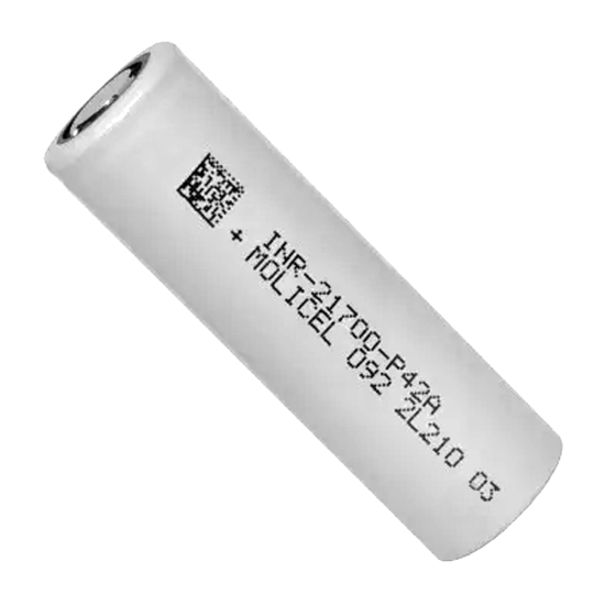 Акумулятор Molicel INR21700-P42A (4200mAh, 45A, 3,7V, ≤10mΩ, Li-ion), високоточний, без оплати захисту, оригінал, нові збірка акумуляторів для FPV
