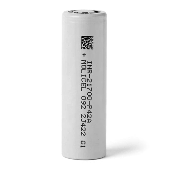 Акумулятор Molicel INR21700-P42A (4200mAh, 45A, 3,7V, ≤10mΩ, Li-ion), високоточний, без оплати захисту, оригінал, нові збірка акумуляторів для FPV