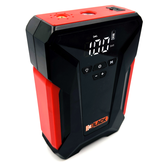 Бустер з компресором 4в1 Black Power BP-39800mAh пусковий для акумулятора автомобіля, Multi-Function Jump Starter