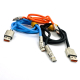 Міцний силіконовий кабель Globus USB-Type-C, ЮСБ-ТПС із супершвидкою зарядкою 6А 120Вт, 120см металевий поворотний штекер із підсвіткою