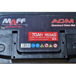 Акумулятор MAFF 57002 Start-Stop AGM 6СТ-70 12В 70Ач 760A