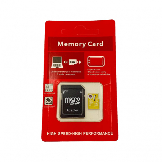 Карта пам'яті microSD 64Gb із адаптером