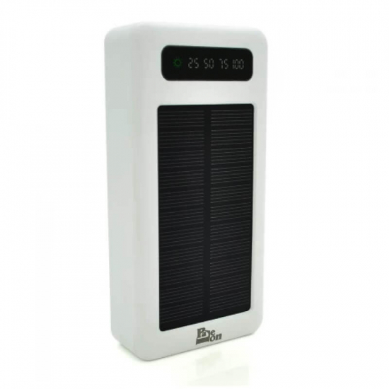 Зовнішній акумулятор Power bank Paleon PLO-SP20G 20 000 mAh із сонячною панеллю