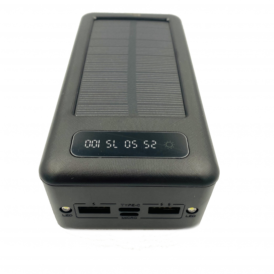 Зовнішній акумулятор Power bank Paleon PLO-SP30G 30 000 mAh із сонячною панеллю