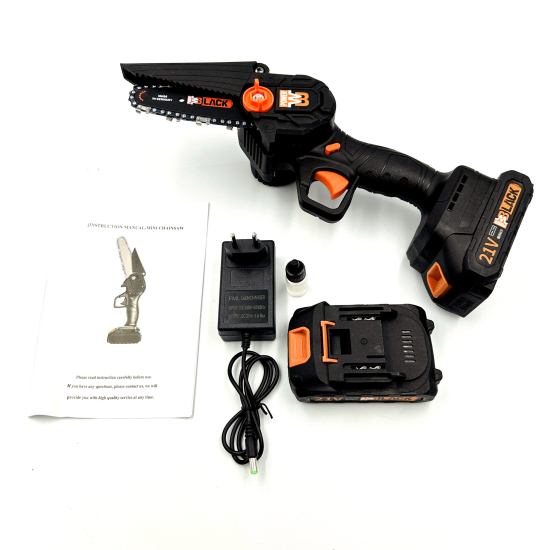 Міні електропила Black Power 4 дюйми 21V 2000mAh 2000mAh 2акб в комплекті