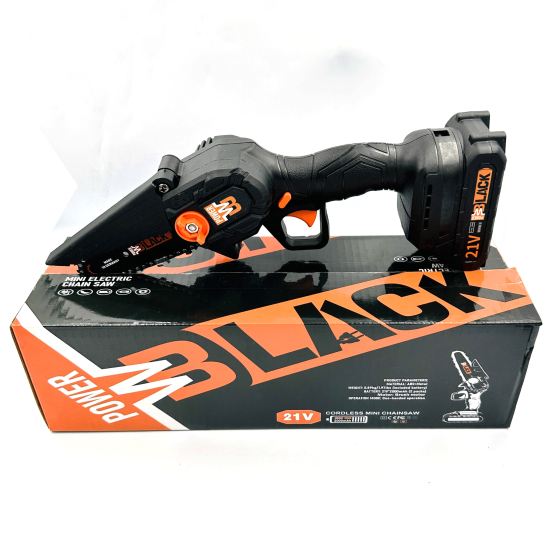 Міні електропила Black Power 4 дюйми 21V 2000mAh 2000mAh 2акб в комплекті