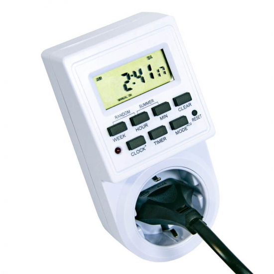 Розетка Programmer Timer YDT-MG 16A з таймером та захистом IP20