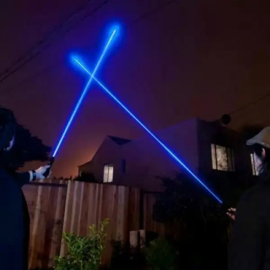 Лазерна указка Laser Blue YXB 008 10000 МВт з насадками