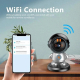 Відеоняня поворотна 8936 WiFI c 2K радіоняня зі зворотним зв'язком у вигляді робота бездротова кімнатна вайфай камера з нічною зйомкою